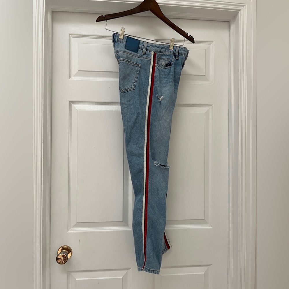 Zara ripped distressed jeans size 2